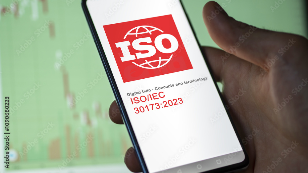 Engineer reading ISO IEC 30173 2023 guide lines terminology for This ...