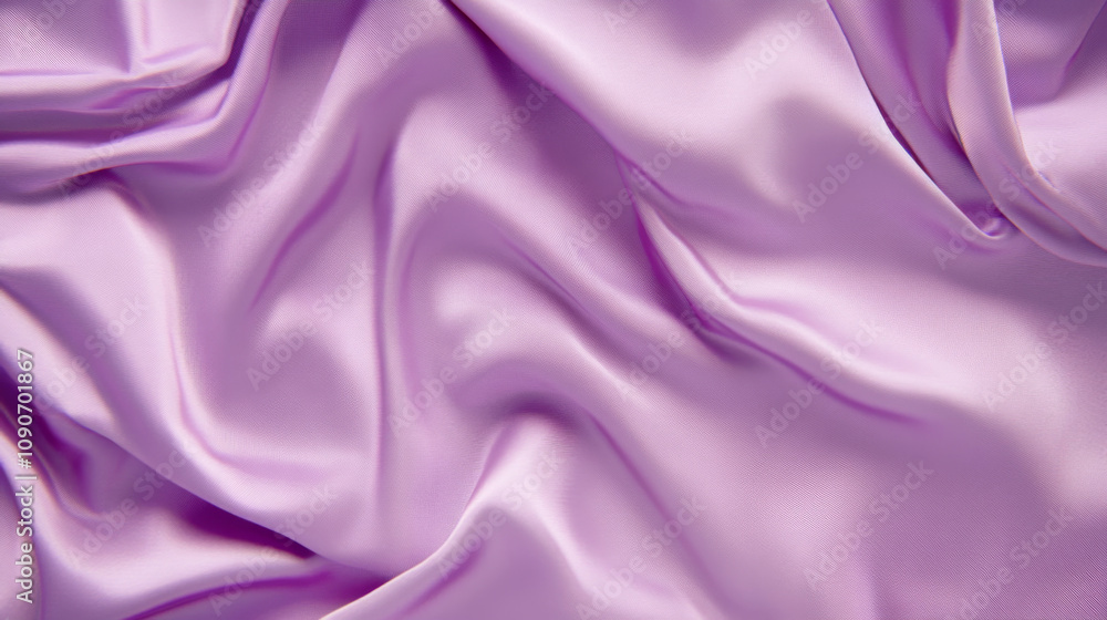 Purple satin fabric folds with smooth texture, abstract background ...