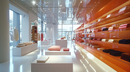 Poster - A fashion retail store, contemporary interior design.