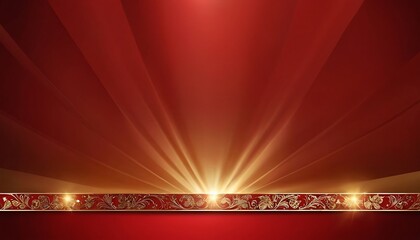 Wall Mural - abstract red background with gold wave design  A red and gold wave patterned background with a red and gold color scheme. 2