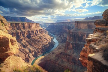 Poster - A River Winding Through the Grand Canyon