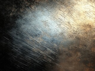 Leinwandbilder - A close-up view of a metallic surface with subtle reflections showcasing diverse textures and colors under soft lighting