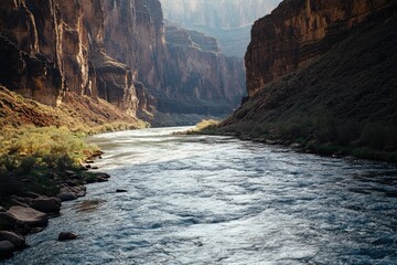 Poster - River Flowing Through a Canyon in Arizona