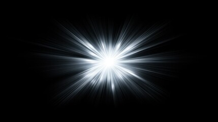 Wall Mural - a bright starburst effect radiating outward against a black background.