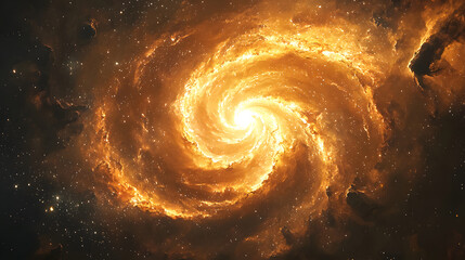 swirl, light, space, spiral, illustration, art, vortex, design, circle, orange, blue, twirl, star, w