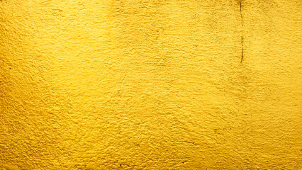 Poster - Golden texture cement wall background.