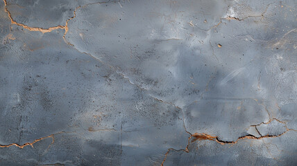 Aufkleber - Aged concrete wall with visible cracks and weathered texture, showcasing rugged and industrial appearance. surface displays mix of gray tones with hints of rust
