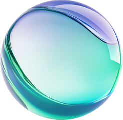 Sticker - Colorful glass sphere with gradient hues