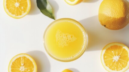 Wall Mural - orange juice in glass