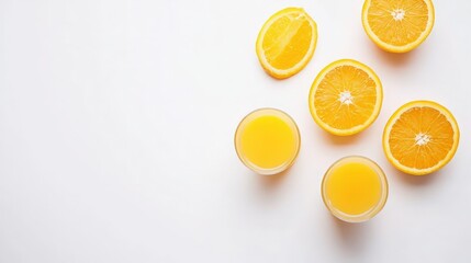 Wall Mural - orange juice in glass