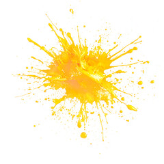 Wall Mural - Vibrant yellow paint splash artwork