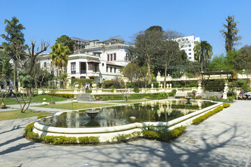 Wall Mural - Garden of Dreams, Gallery building and pond, Kaiser Mahal Palace, Thamel district, Kathmandu, Nepal