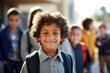 © Vorda Berge - Portrait of a smiling little boy ready for first day of school
