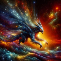 Wall Mural - Dimensional Hopper A creature that can travel between dimensions