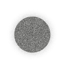 Wall Mural - gradient dots with grainy texture and noise effect. circular halftone sphere with spray pattern and 