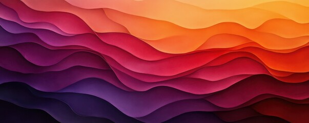 Wall Mural - sunset-inspired gradient with shades of red, orange, and purple.