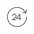 © Nijat - all the time 24 hours icon sign vector