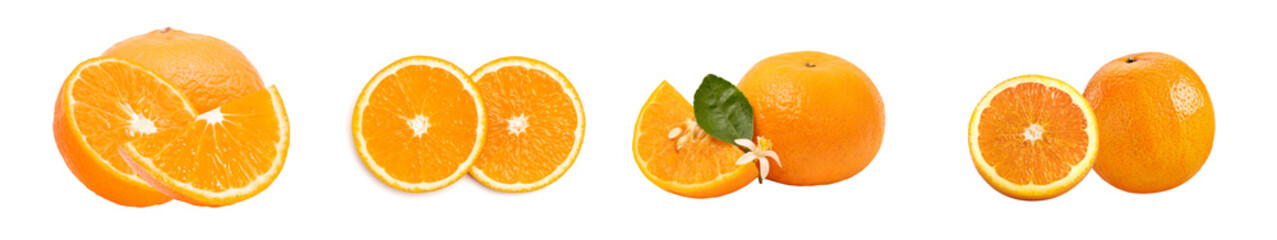 Wall Mural - ripe orange fruit, package design, isolated background.