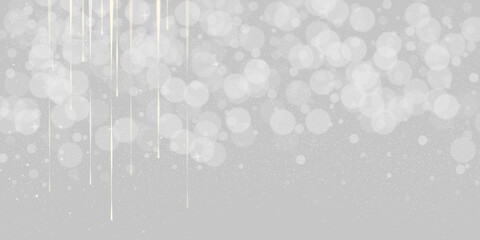 Wall Mural - christmas background with star and bokeh decoration