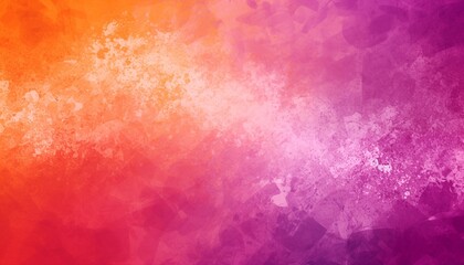 Wall Mural - abstract watercolor background with star cloud, purple orange red gradient