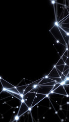 Wall Mural - abstract futuristic digital technology background isolated with white highlights, png