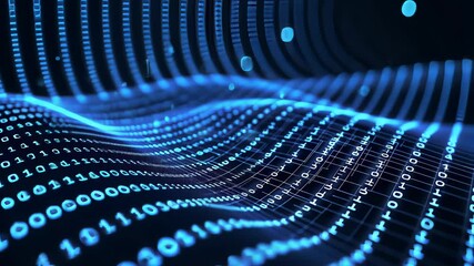 4K Abstract Binary Matrix