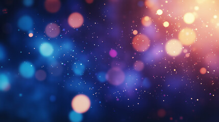 Wall Mural - Abstract dreamy bokeh lights with vibrant gradient
