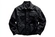 © lertsakwiman - A stylish black jacket featuring a classic design, multiple pockets, and a sturdy fabric, perfect for casual and outdoor wear.