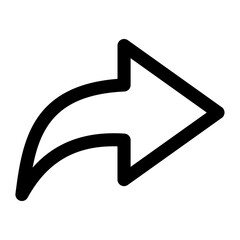 Fototapete - share arrow icon reply send forward icons button