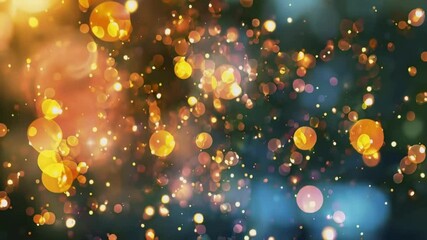 Wall Mural - bokeh particle effect