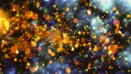 Wall Mural - bokeh particle effect