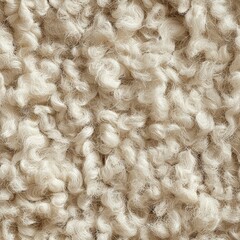 Canvas Print - Close-up of soft curly wool texture.