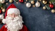 © Creative Workflow. - Cheerful figure in Santa costume with festive decor.
