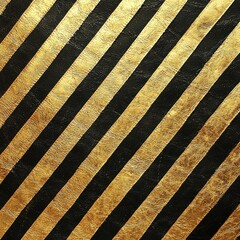 Poster - Striking gold and black diagonal stripes pattern