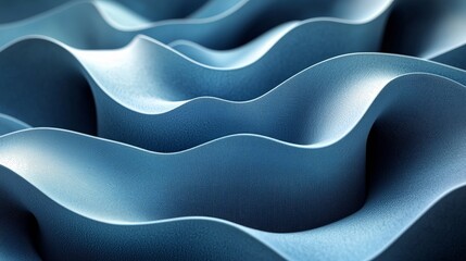 Wall Mural - abstract wavy texture in shades of blue, emphasizing fluidity and depth.