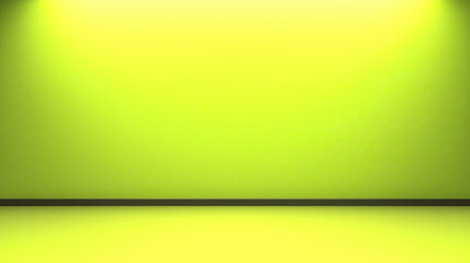 Wall Mural - bright yellow background with gradient and shadow effects for design projects