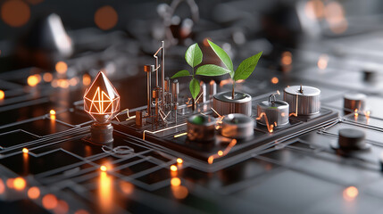 Poster - Advanced energy storage facility with plants and technology elements