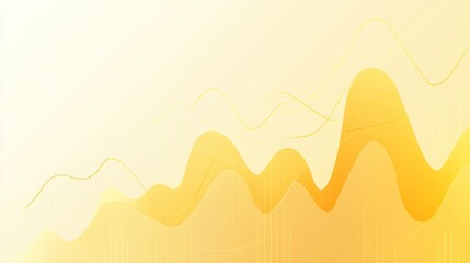 Poster - Abstract illustration featuring flowing yellow waves and lines, suggesting movement and energy.