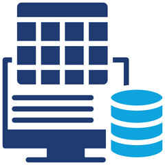 Wall Mural - Database Table Icon