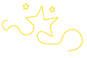 Wall Mural - Christmas tree one line drawing.Merry Christmas decoration continuous line.Continuous line drawing of christmas tree with a star.