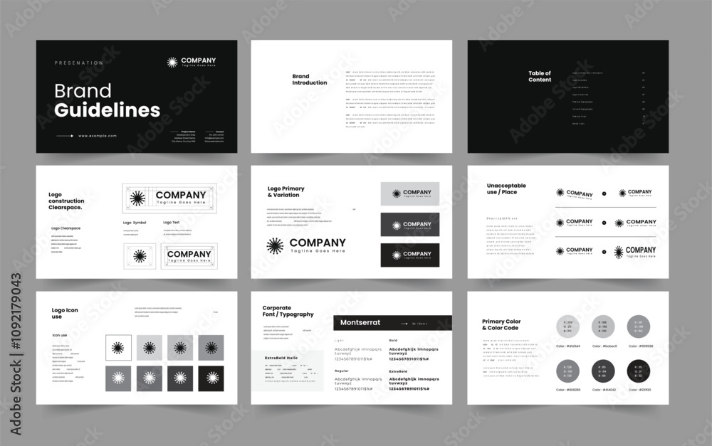 brand guideline and powerpoint presentation brand guideline design ...