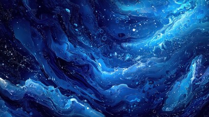Digital illustrations in blue showcase computer codes and futuristic web designs. Virtual patterns define a future where technology meets business in digital landscapes