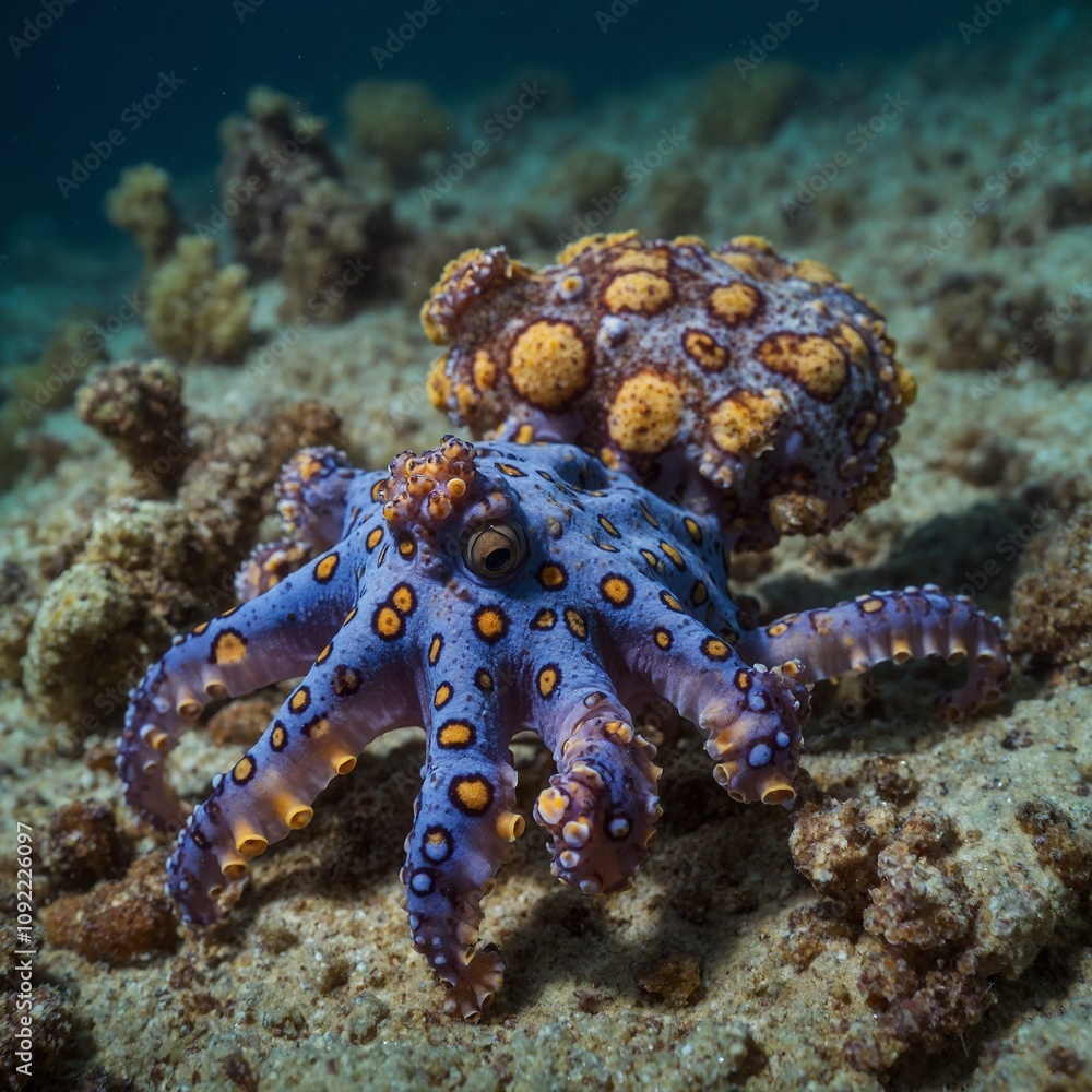 The blueringed octopus is a small but highly venomous marine creature