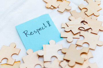 Fototapete - Promoting respect in the workplace business ethics office environment inspirational content professional viewpoint positive impact