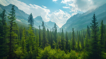 Canvas Print - Conservation actions in national parks for environmental sustainability