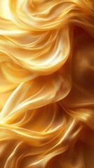 Wall Mural - golden flowing fabric creating a soft texture.
