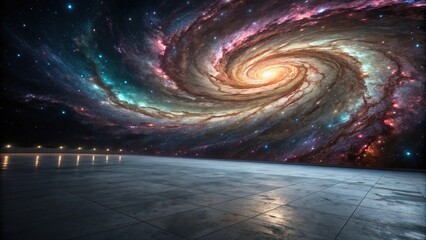 Wall Mural - cosmic vortex with swirling patterns and colors, abstract, swirling, patterns, colors, vortex