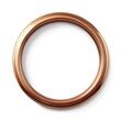 © Yauhen - copper bold minimalist circle frame on white
