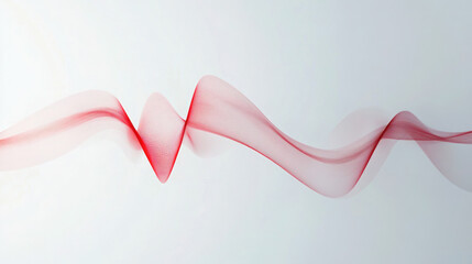 Wall Mural - red silk ribbon tied in a heart-shaped bow, perfect for valentine's day or wedding decorations