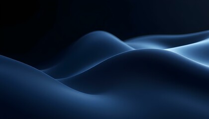 Fototapete - Abstract fluid 3d renders holographic iridescent neon curved waves in motion on a dark background. Gradient design element for banners, wallpapers, and covers. Abstract modern liquid background